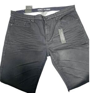 Kenneth Cole waxed black skinny jeans 36/30